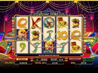 multiple winning paylines triggers a 5x payout