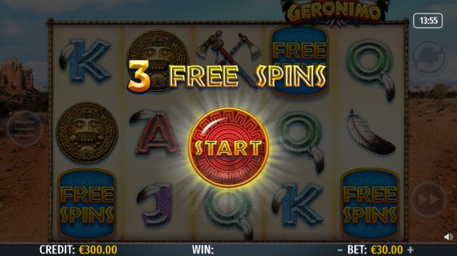 Scatter win triggers the free spins feature