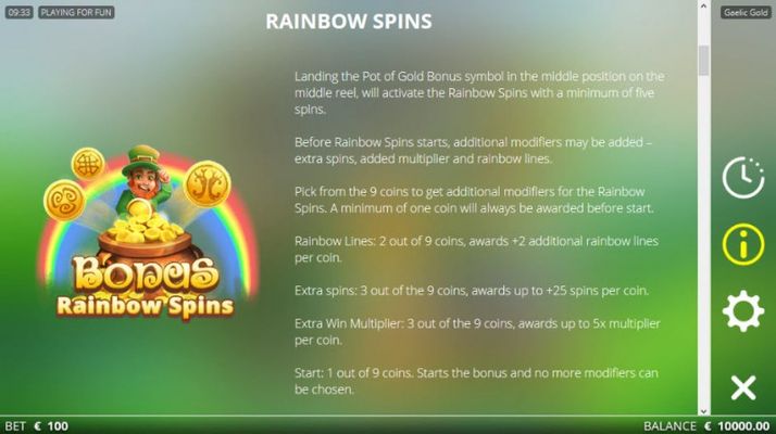 Gaelic Gold :: Rainbow Spins