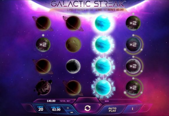 Galactic Streak :: A four of a kind win