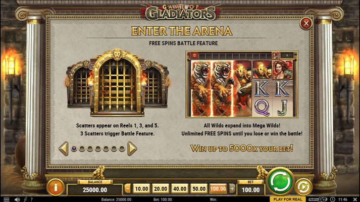 Game of Gladiators :: Scatter Symbol Rules