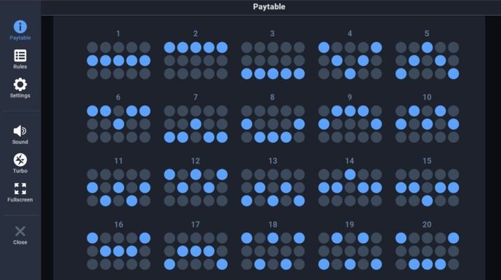 Paylines 1-20
