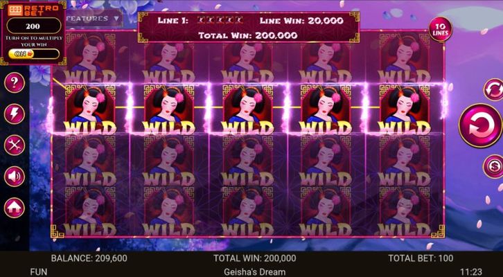 Multiple winning combinations lead to a big win