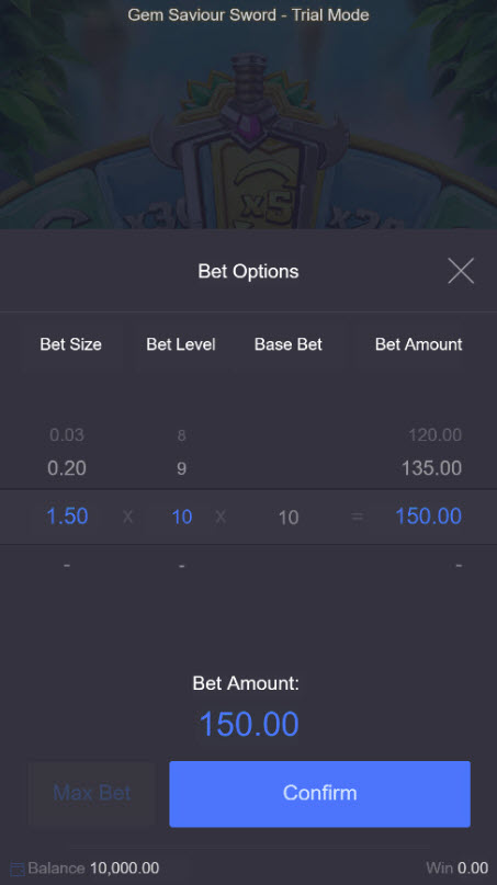 Available Betting Options