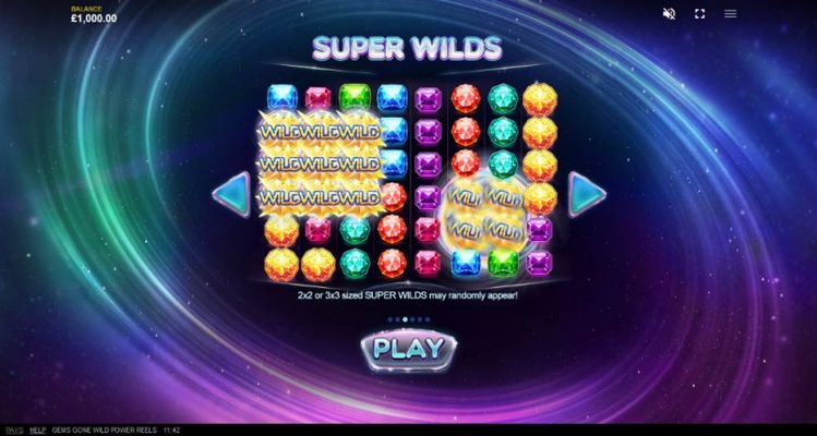 Gems Gone Wild Power Reels :: Super Wilds
