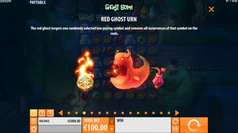 Red Ghost Urn Feature