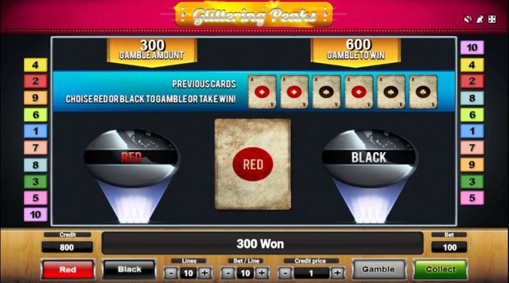 Black or Red Gamble Feature