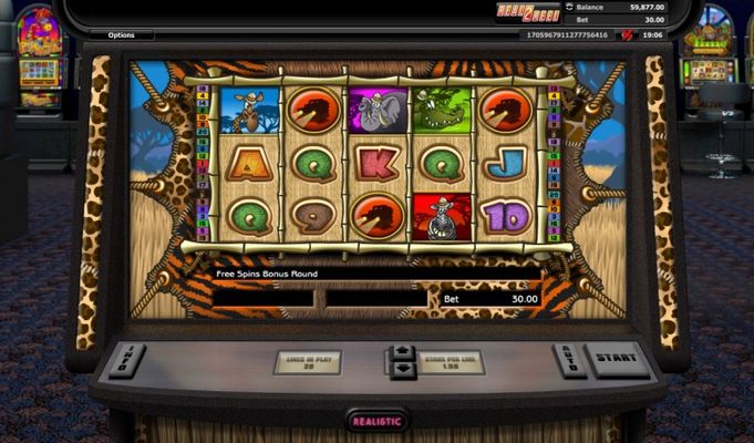 Scatter symbols triggers the free spins feature