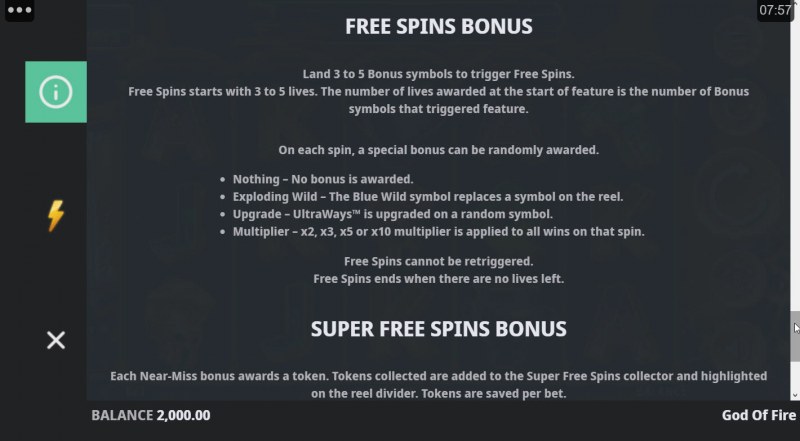 Free Spin Feature Rules