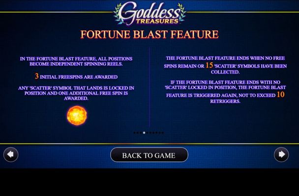 Goddess Treasures :: Fortune Blast Feature