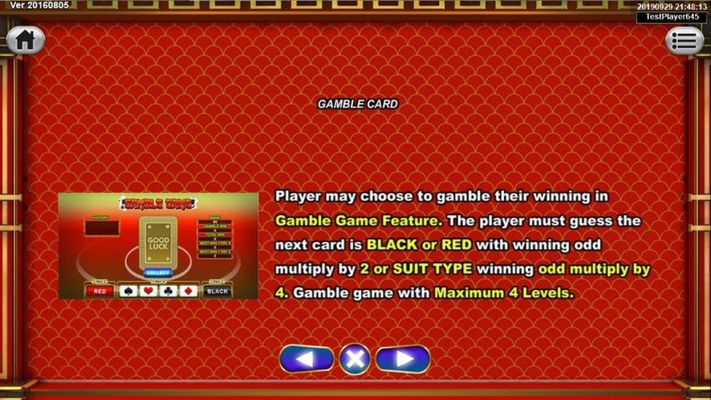 Gamble Feature Rules