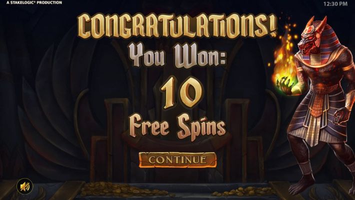 10 Free Spins Awarded