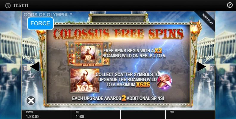 Colossus Free Spins