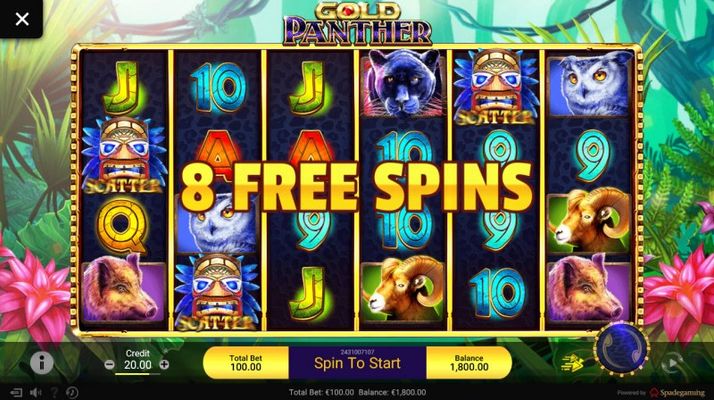 Scatter symbols triggers the free spins feature