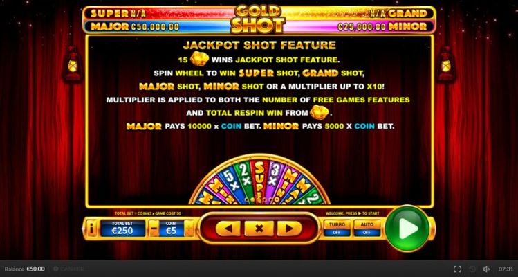 Jackpot Shot Feature