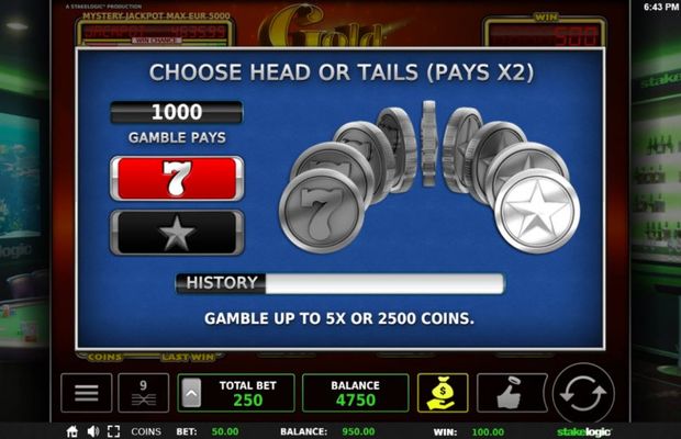 Gamble Feature Game Board