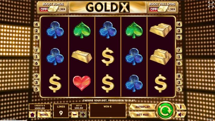 Gold X :: Base Game Screen