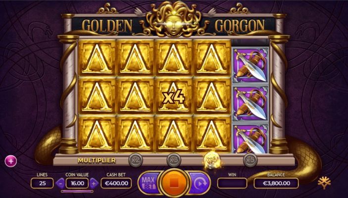 Golden Gorgon :: 4X win multiplier