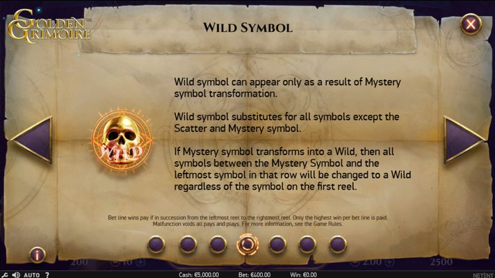 Golden Grimoire :: Wild Symbol Rules