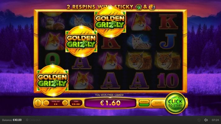 Scatter symbols triggers the free spins feature