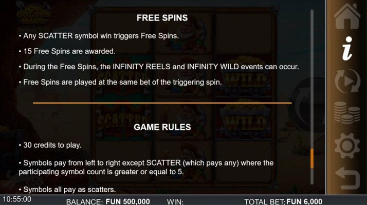 Free Spin Feature Rules