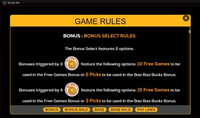 Free Spin Feature Rules