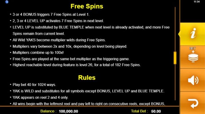 Free Spins Rules