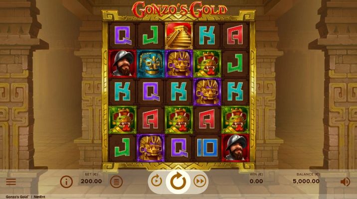 Gonzo's Gold :: Base Game Screen