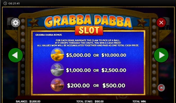 Grabba Dabba Slot :: Bonus Game Rules