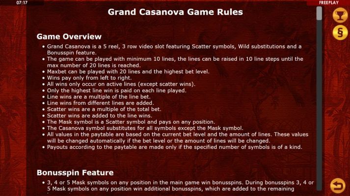 General Game Rules