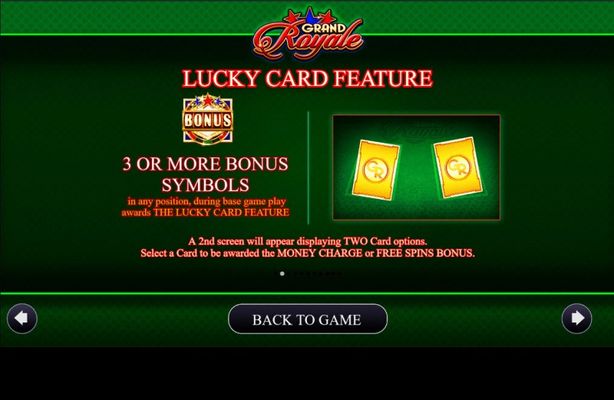 Grand Royale :: Lucky Card Feature
