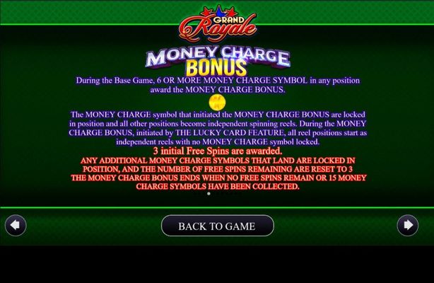 Money Charge Bonus