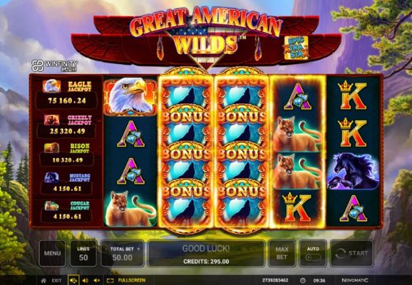 Scatter symbols triggers the free spins feature