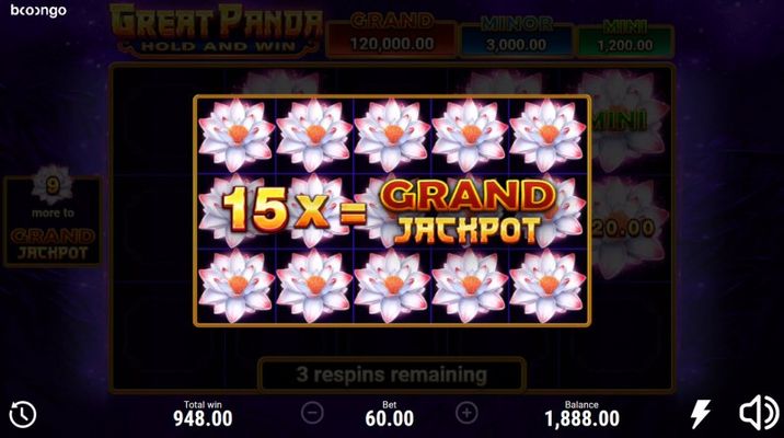 Great Panda Hold and Win :: Fill the reels with as many money symbols and win big