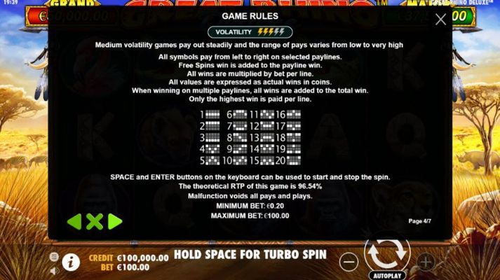 Great Rhino Deluxe :: General Game Rules