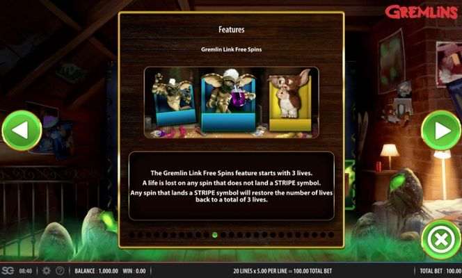 Gremlin Link Free Spins