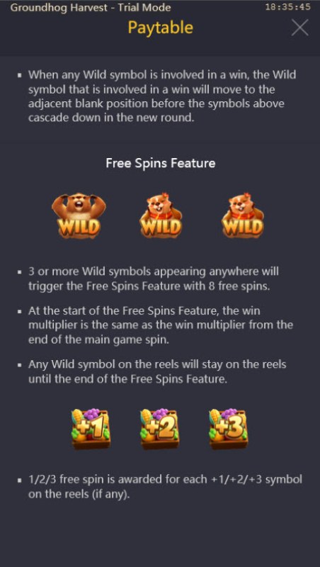 Free Spin Feature Rules