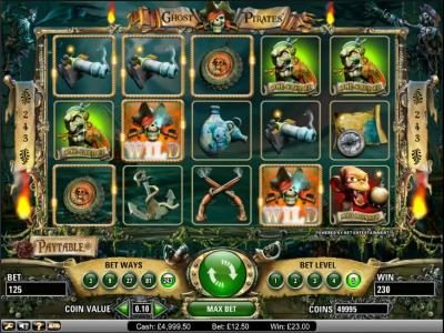 Ghost Pirates slot game in action
