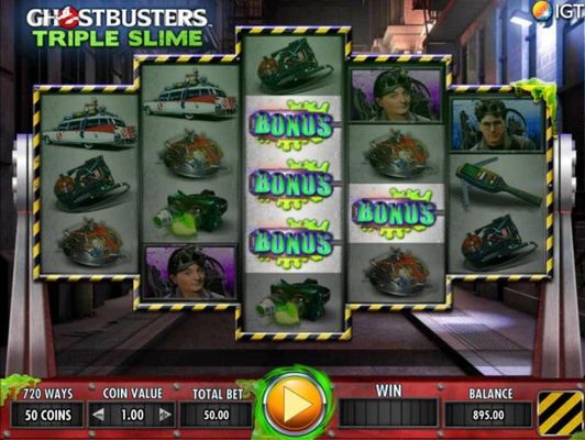 Three or more ghost trap bonus symbolss anywhere on the reels triggers the bonus feature.