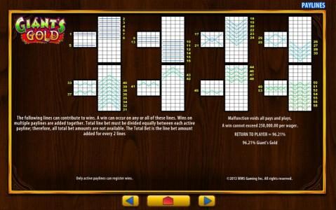 Payline Diagrams 1 - 58