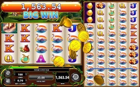 Multiple winning paylines leads to a $1,563 super big win
