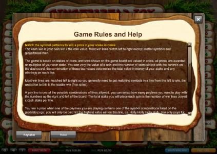 Game Rules and Help - Part 1