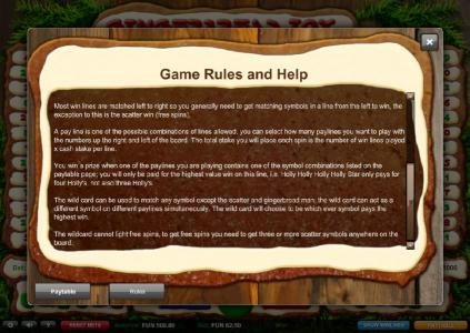 Game Rules and Help - Part 2