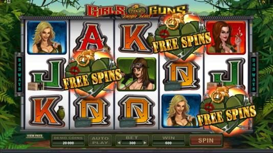 three scatter symbols trigger 15 free spins