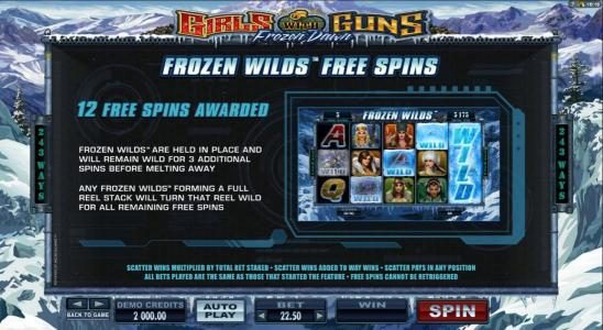 Frozen Wilds Free Spins rules