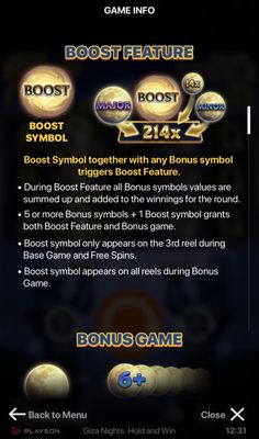 Boost Feature