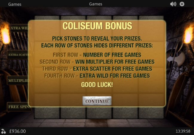 Coliseum Bonus