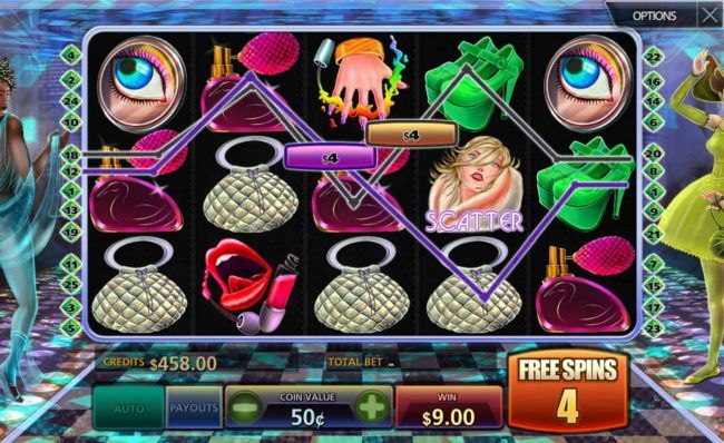 Multiple winning paylines triggers a big win during the free spins feature!