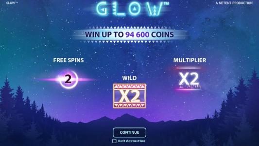 features include free spins, wilds and multipliers. Win up to 94,600 coins.