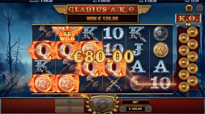 Multiple winning paylines